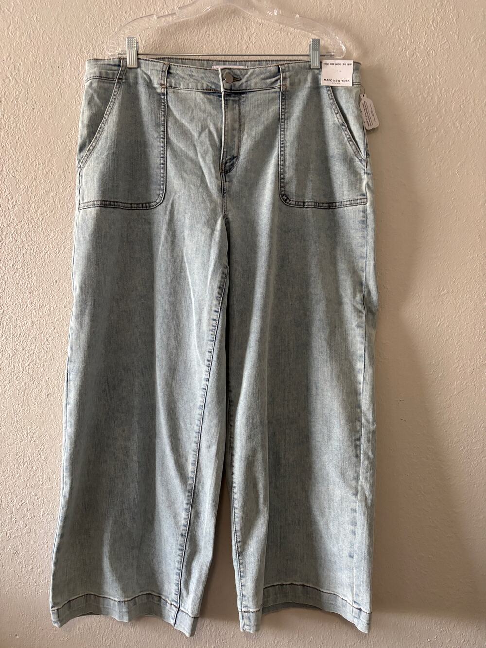 Marc New York Jeans Wide Leg High Rize Plus Size 18W New